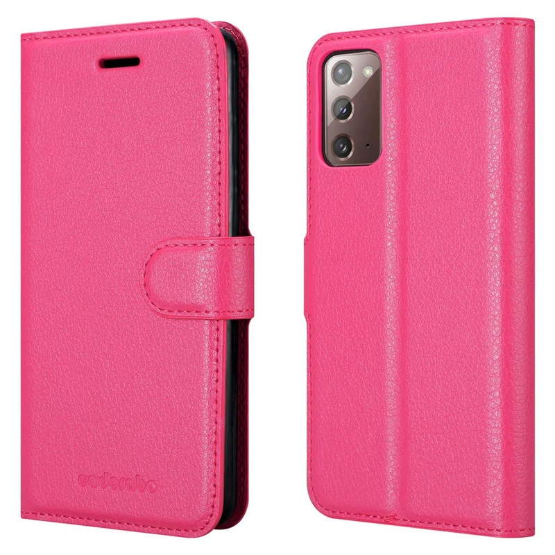 Cadorabo Hülle kompatibel mit Samsung Galaxy NOTE 20 Schutzhülle mit Magnetverschluss, Standfunktion und Kartenfach