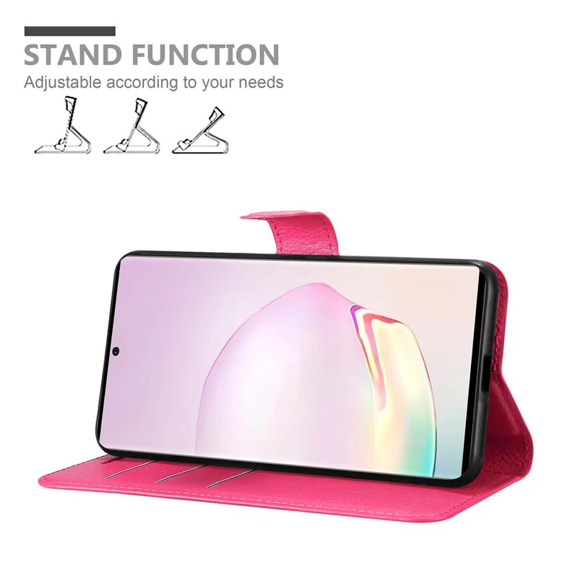 Cadorabo Hülle kompatibel mit Samsung Galaxy NOTE 20 Schutzhülle mit Magnetverschluss, Standfunktion und Kartenfach
