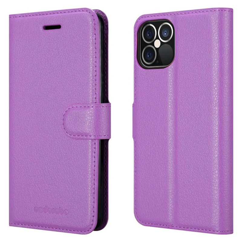 Cadorabo Hülle kompatibel mit Apple iPhone 12 PRO MAX Schutzhülle mit Magnetverschluss, Standfunktion und Kartenfach