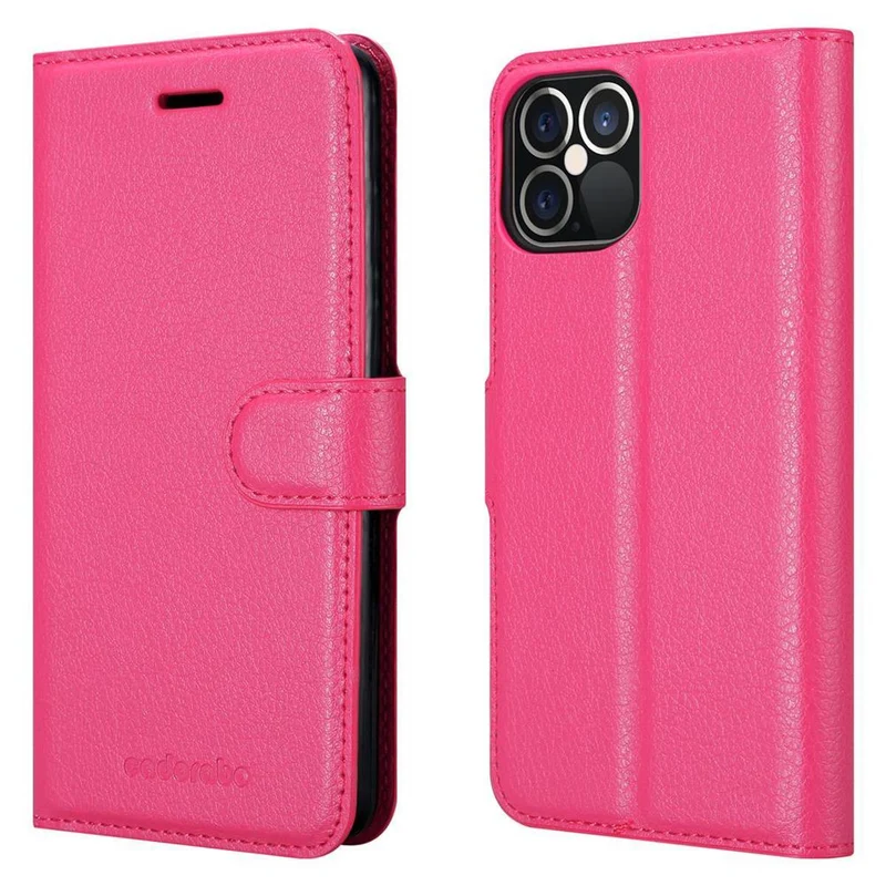 Cadorabo Hülle kompatibel mit Apple iPhone 12 PRO MAX Schutzhülle mit Magnetverschluss, Standfunktion und Kartenfach