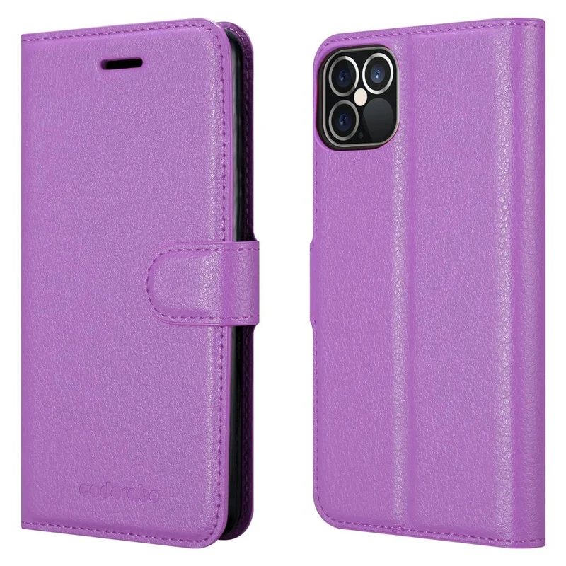 Cadorabo Hülle kompatibel mit Apple iPhone 12 / 12 PRO Schutzhülle mit Magnetverschluss, Standfunktion und Kartenfach