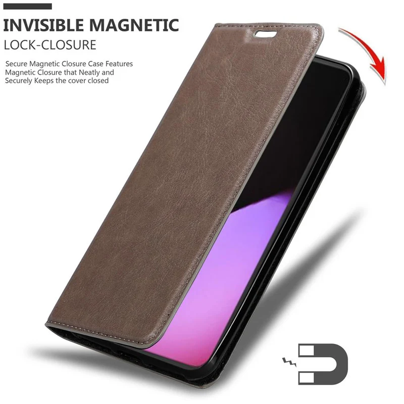 Cadorabo Hülle kompatibel mit Google PIXEL 5 Schutzhülle mit Magnetverschluss, Standfunktion und Kartenfach