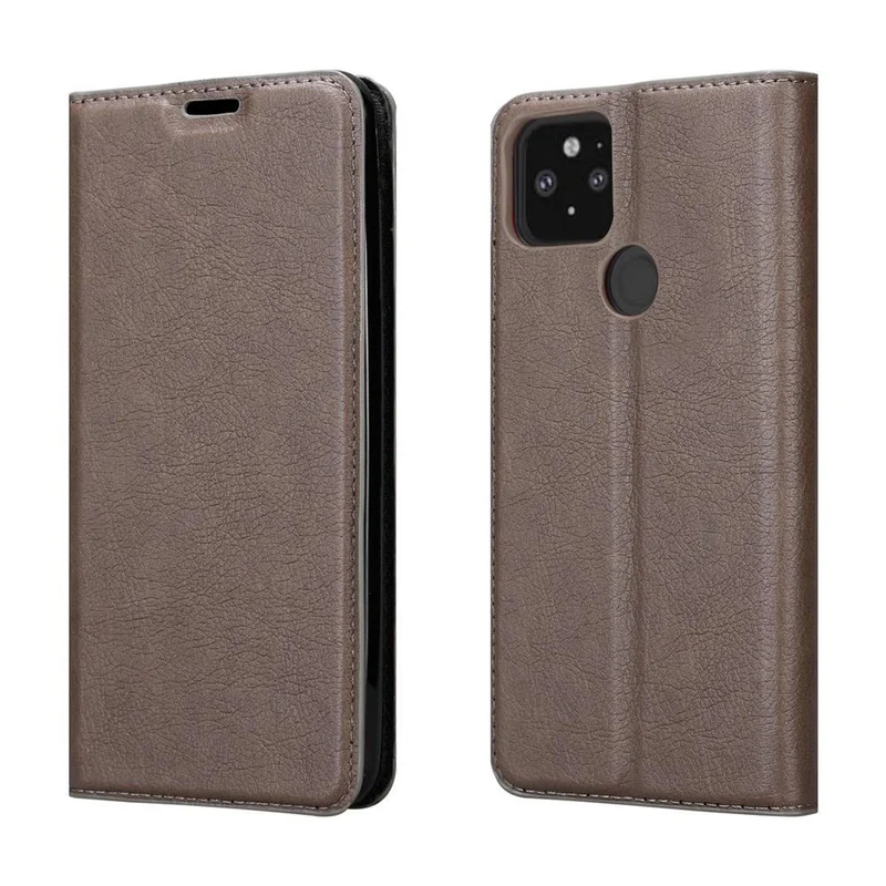 Cadorabo Hülle kompatibel mit Google PIXEL 5 Schutzhülle mit Magnetverschluss, Standfunktion und Kartenfach