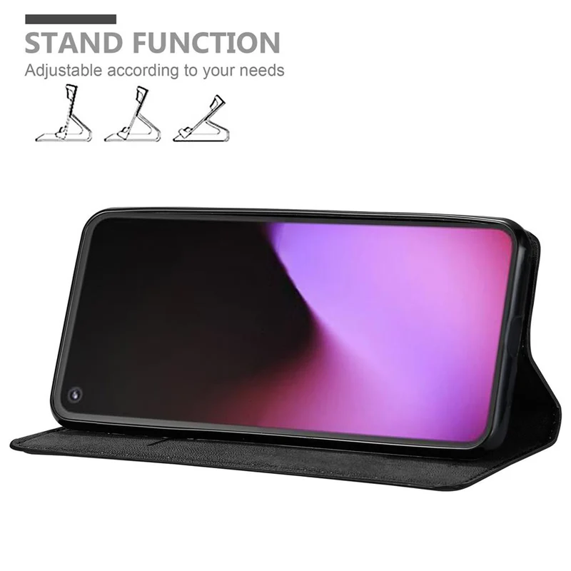 Cadorabo Hülle kompatibel mit Google PIXEL 5 Schutzhülle mit Magnetverschluss, Standfunktion und Kartenfach
