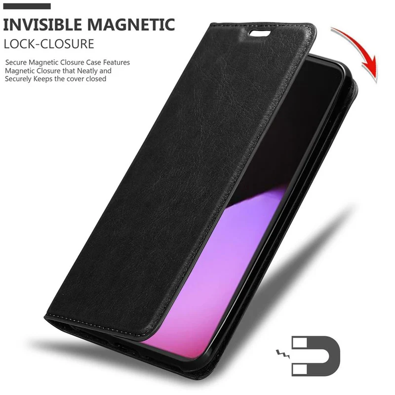Cadorabo Hülle kompatibel mit Google PIXEL 5 Schutzhülle mit Magnetverschluss, Standfunktion und Kartenfach