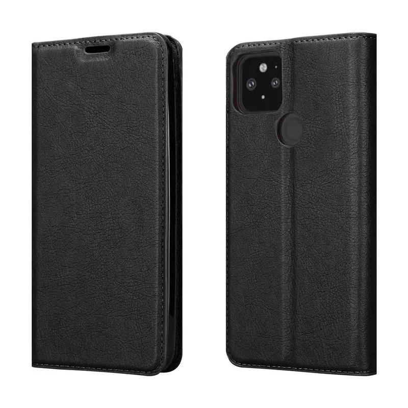 Cadorabo Hülle kompatibel mit Google PIXEL 5 Schutzhülle mit Magnetverschluss, Standfunktion und Kartenfach