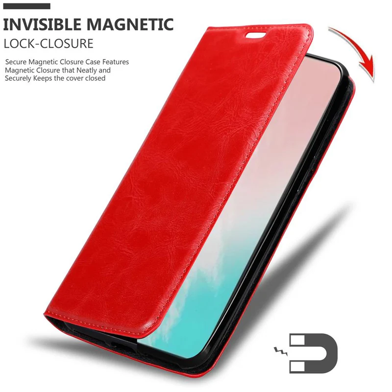Cadorabo Hülle kompatibel mit Samsung Galaxy NOTE 20 PLUS Schutzhülle mit Magnetverschluss, Standfunktion und Kartenfach
