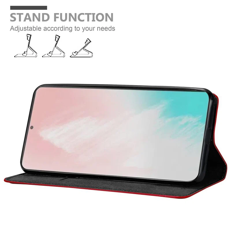 Cadorabo Hülle kompatibel mit Samsung Galaxy NOTE 20 PLUS Schutzhülle mit Magnetverschluss, Standfunktion und Kartenfach
