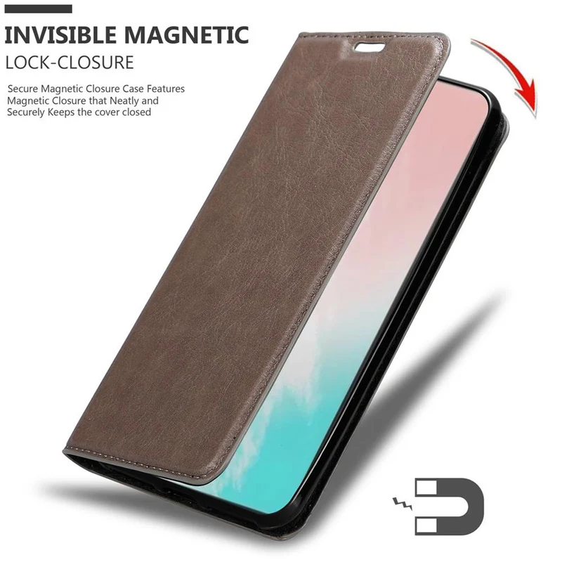 Cadorabo Hülle kompatibel mit Samsung Galaxy NOTE 20 PLUS Schutzhülle mit Magnetverschluss, Standfunktion und Kartenfach