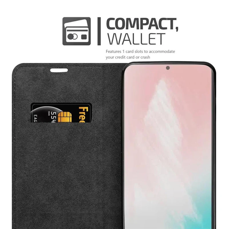 Cadorabo Hülle kompatibel mit Samsung Galaxy NOTE 20 PLUS Schutzhülle mit Magnetverschluss, Standfunktion und Kartenfach