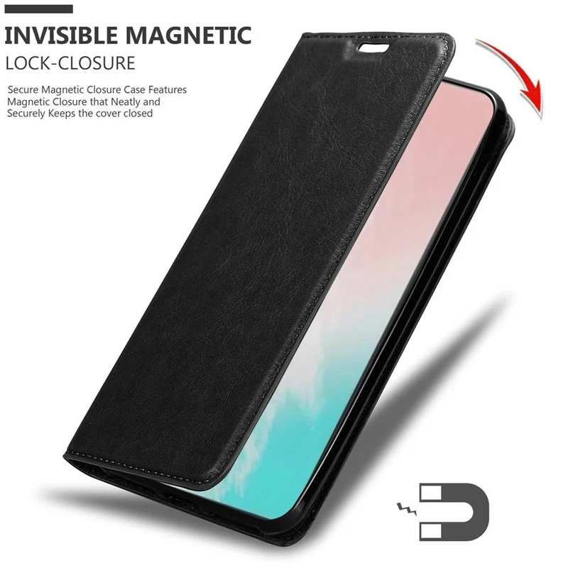 Cadorabo Hülle kompatibel mit Samsung Galaxy NOTE 20 PLUS Schutzhülle mit Magnetverschluss, Standfunktion und Kartenfach