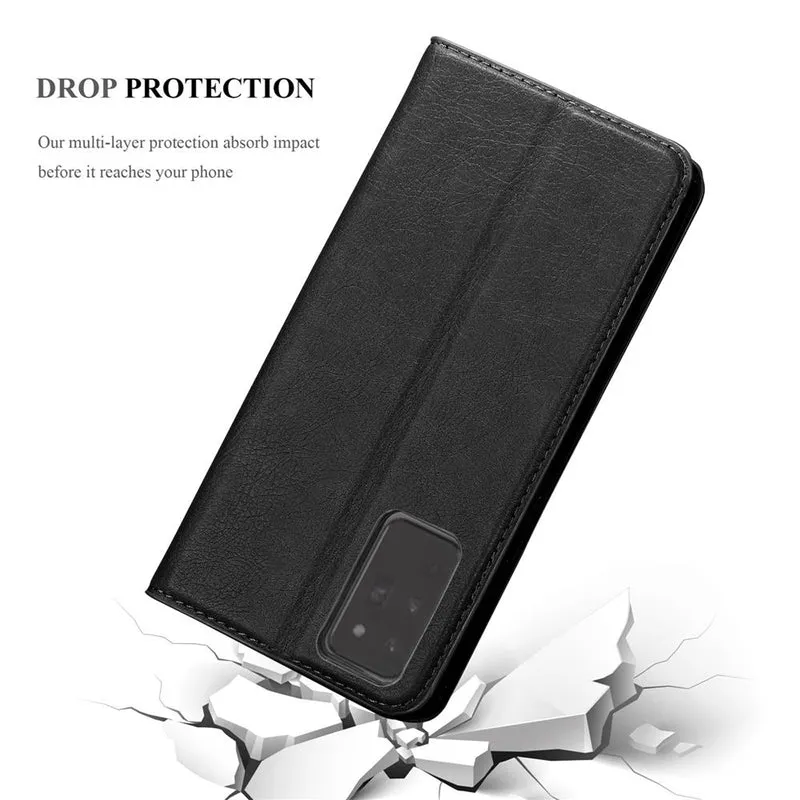 Cadorabo Hülle kompatibel mit Samsung Galaxy NOTE 20 PLUS Schutzhülle mit Magnetverschluss, Standfunktion und Kartenfach