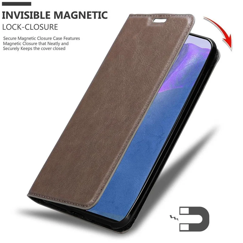 Cadorabo Hülle kompatibel mit Samsung Galaxy NOTE 20 Schutzhülle mit Magnetverschluss, Standfunktion und Kartenfach