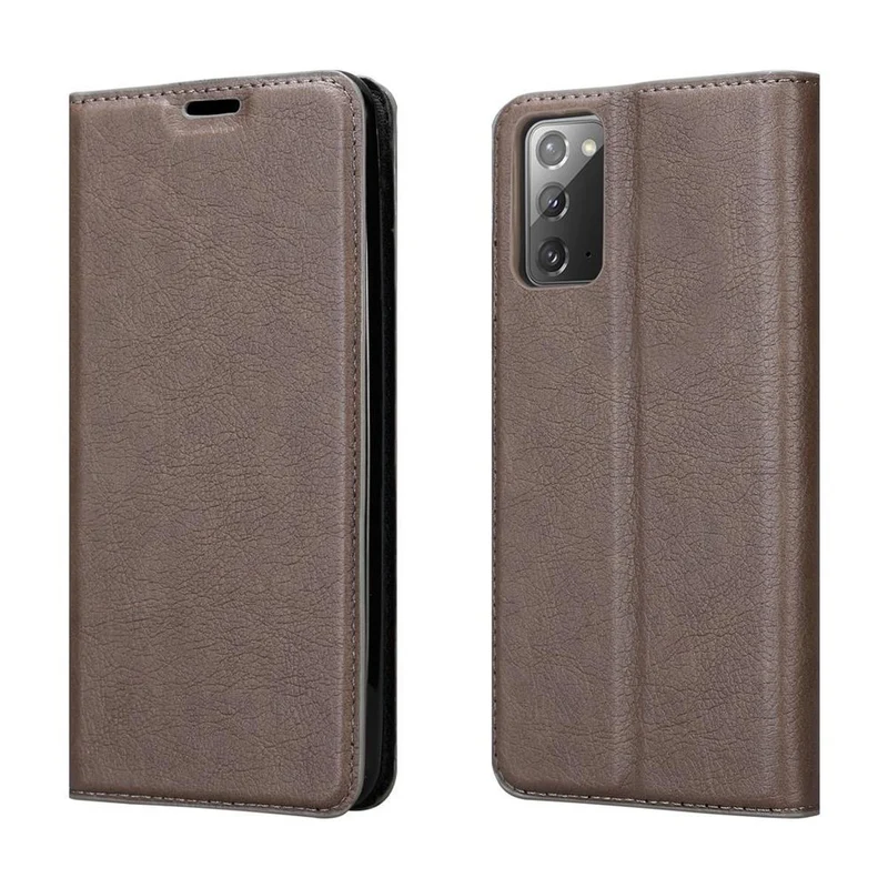 Cadorabo Hülle kompatibel mit Samsung Galaxy NOTE 20 Schutzhülle mit Magnetverschluss, Standfunktion und Kartenfach