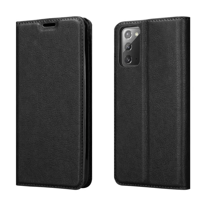 Cadorabo Hülle kompatibel mit Samsung Galaxy NOTE 20 Schutzhülle mit Magnetverschluss, Standfunktion und Kartenfach