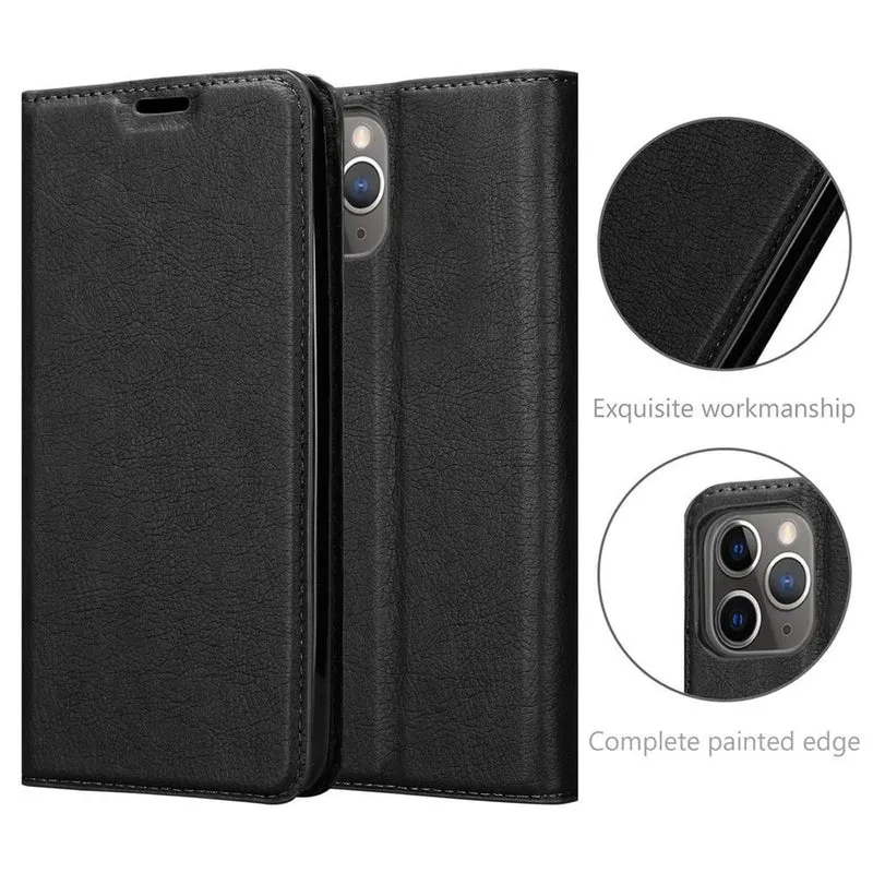 Cadorabo Hülle kompatibel mit Apple iPhone 12 PRO MAX Schutzhülle mit Magnetverschluss, Standfunktion und Kartenfach