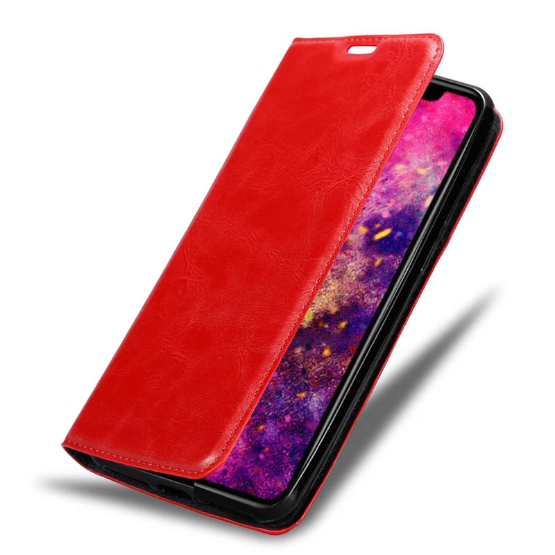 Cadorabo Hülle kompatibel mit Apple iPhone 12 / 12 PRO Schutzhülle mit Magnetverschluss, Standfunktion und Kartenfach