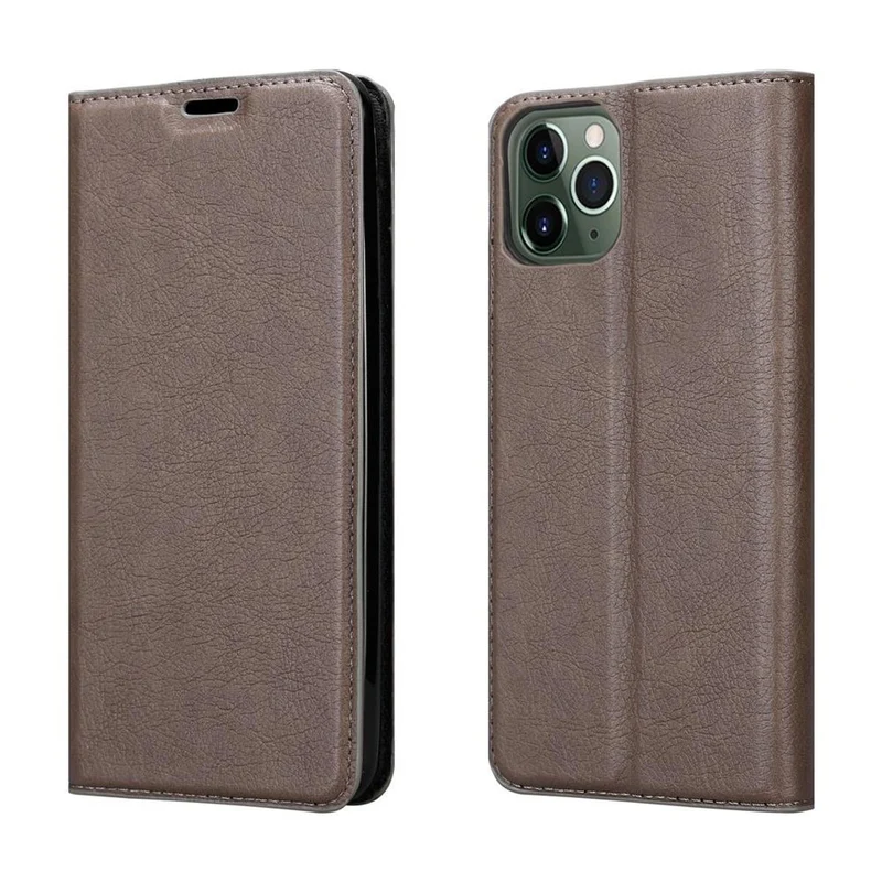 Cadorabo Hülle kompatibel mit Apple iPhone 12 / 12 PRO Schutzhülle mit Magnetverschluss, Standfunktion und Kartenfach