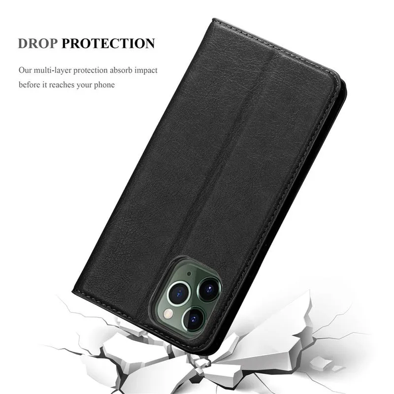Cadorabo Hülle kompatibel mit Apple iPhone 12 / 12 PRO Schutzhülle mit Magnetverschluss, Standfunktion und Kartenfach