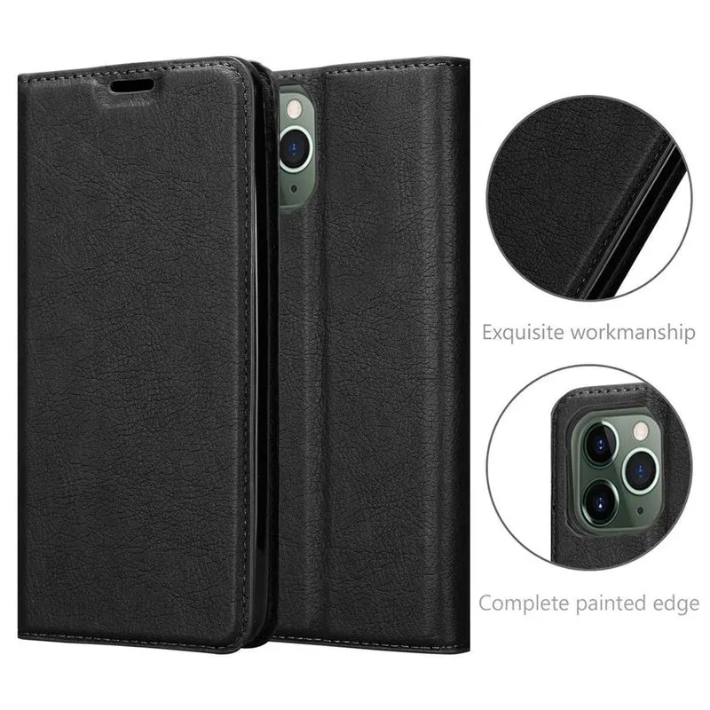 Cadorabo Hülle kompatibel mit Apple iPhone 12 / 12 PRO Schutzhülle mit Magnetverschluss, Standfunktion und Kartenfach