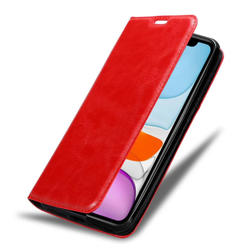 Cadorabo Hülle kompatibel mit Apple iPhone 12 MINI Schutzhülle mit Magnetverschluss, Standfunktion und Kartenfach