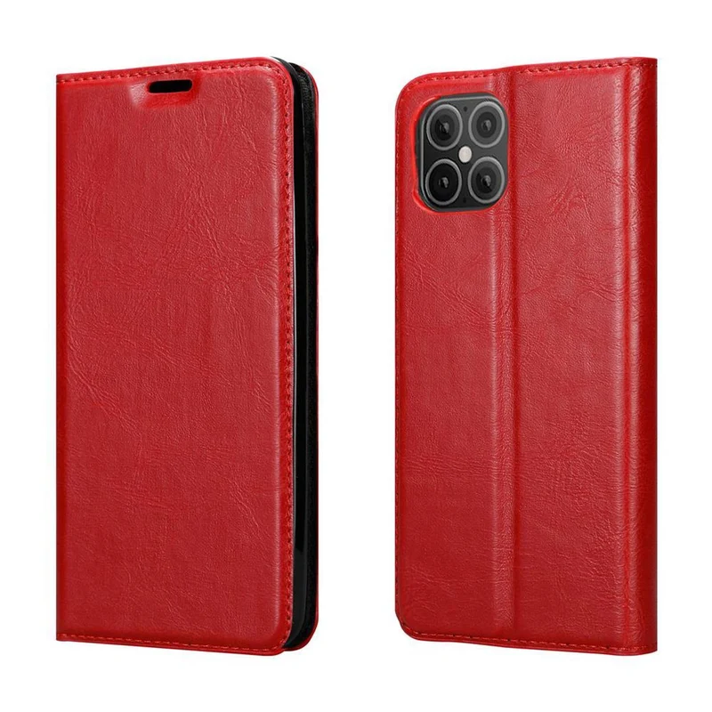 Cadorabo Hülle kompatibel mit Apple iPhone 12 MINI Schutzhülle mit Magnetverschluss, Standfunktion und Kartenfach