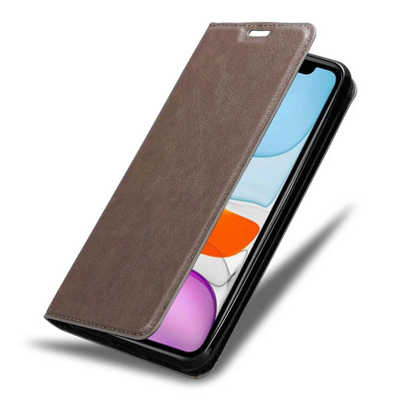 Cadorabo Hülle kompatibel mit Apple iPhone 12 MINI Schutzhülle mit Magnetverschluss, Standfunktion und Kartenfach