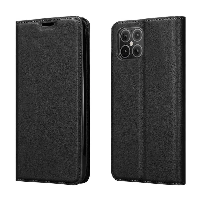 Cadorabo Hülle kompatibel mit Apple iPhone 12 MINI Schutzhülle mit Magnetverschluss, Standfunktion und Kartenfach