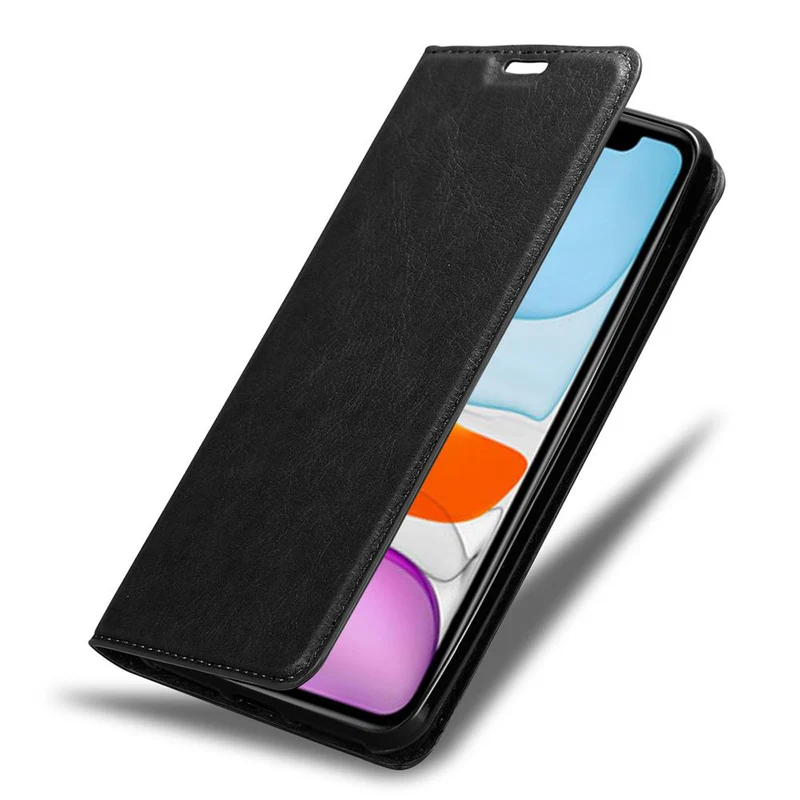 Cadorabo Hülle kompatibel mit Apple iPhone 12 MINI Schutzhülle mit Magnetverschluss, Standfunktion und Kartenfach