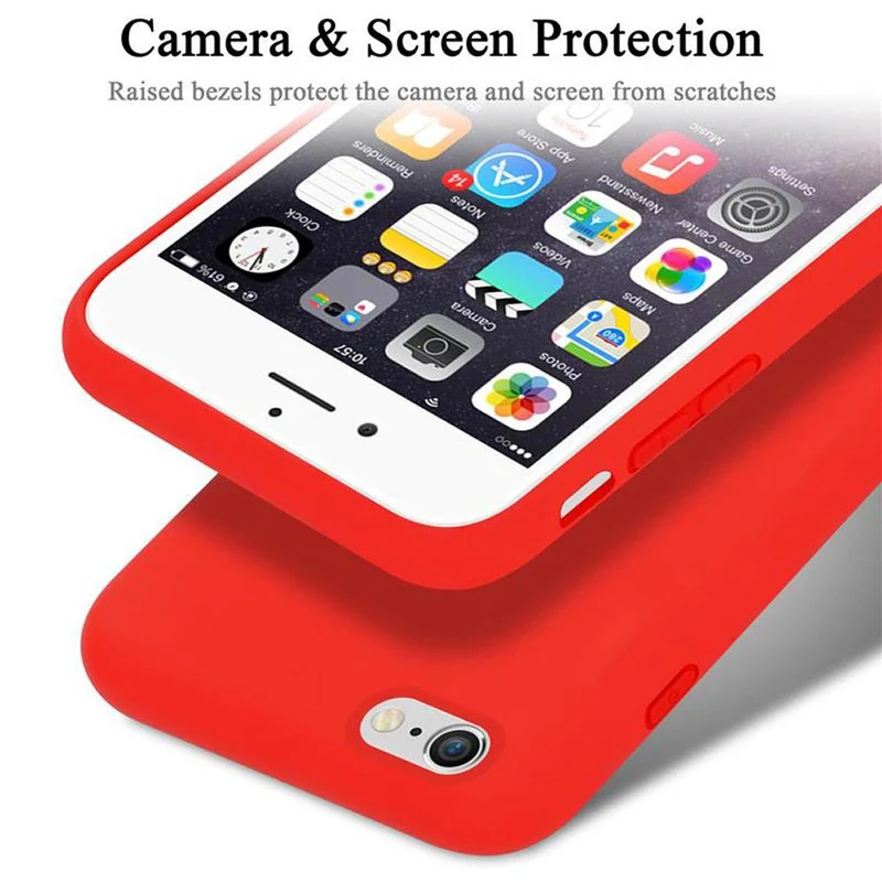 Cadorabo Hülle kompatibel mit Apple iPhone 6 / 6S Schutzhülle aus flexiblem TPU Silikon