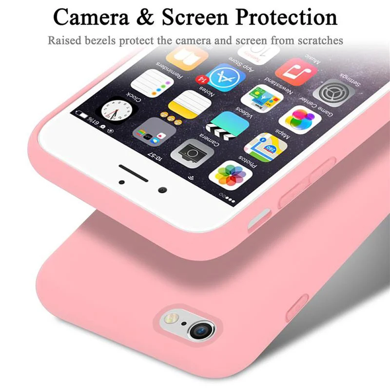 Cadorabo Hülle kompatibel mit Apple iPhone 6 / 6S Schutzhülle aus flexiblem TPU Silikon
