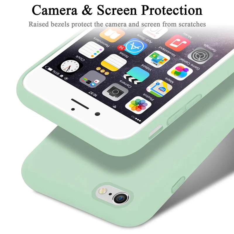 Cadorabo Hülle kompatibel mit Apple iPhone 6 / 6S Schutzhülle aus flexiblem TPU Silikon