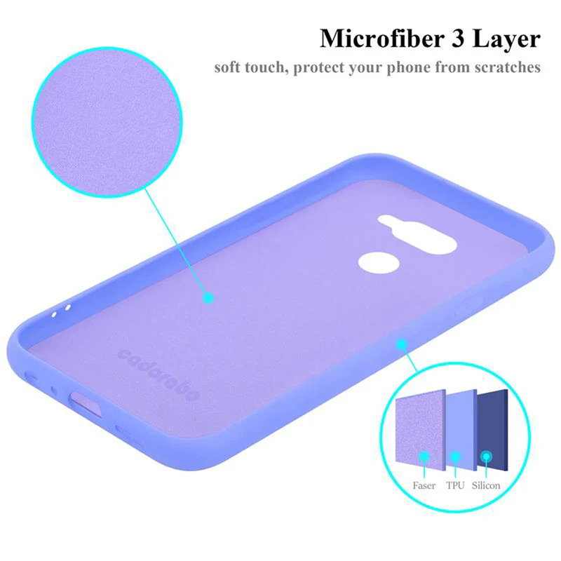 Cadorabo Hülle kompatibel mit LG K40S Schutzhülle aus flexiblem TPU Silikon