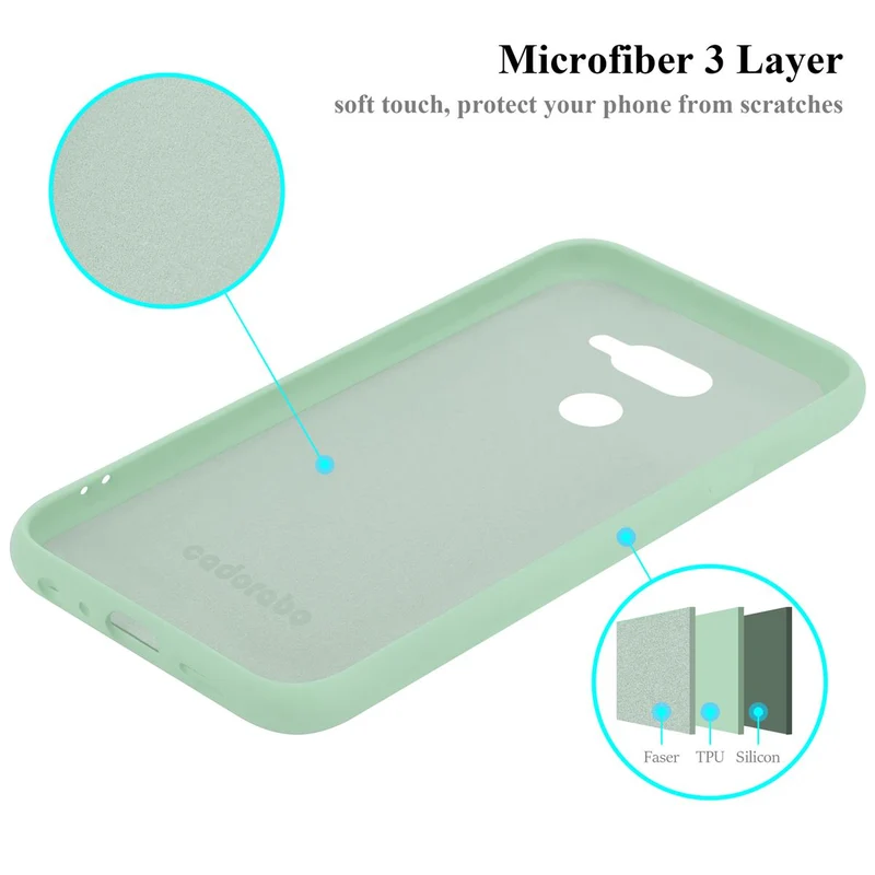 Cadorabo Hülle kompatibel mit LG K40S Schutzhülle aus flexiblem TPU Silikon