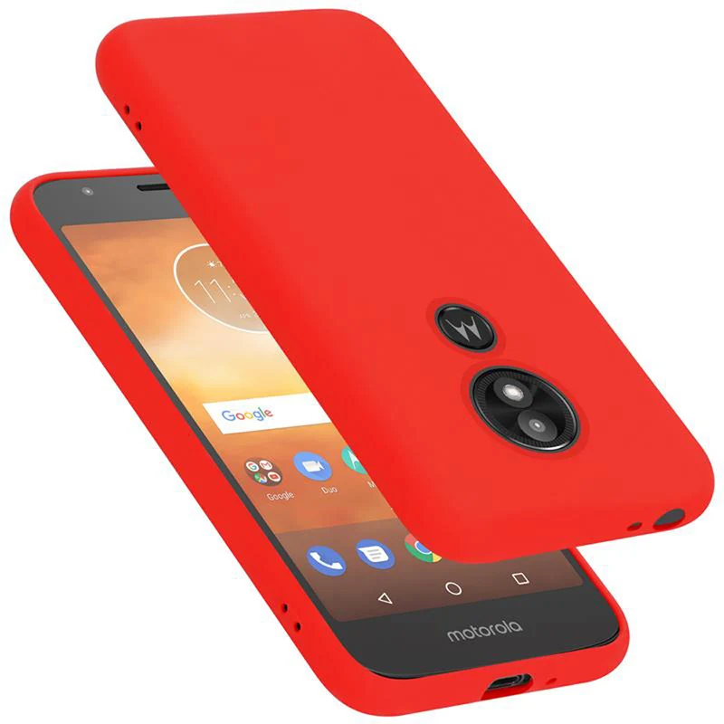 Cadorabo Hülle kompatibel mit Motorola MOTO E5 PLAY GO Schutzhülle aus flexiblem TPU Silikon