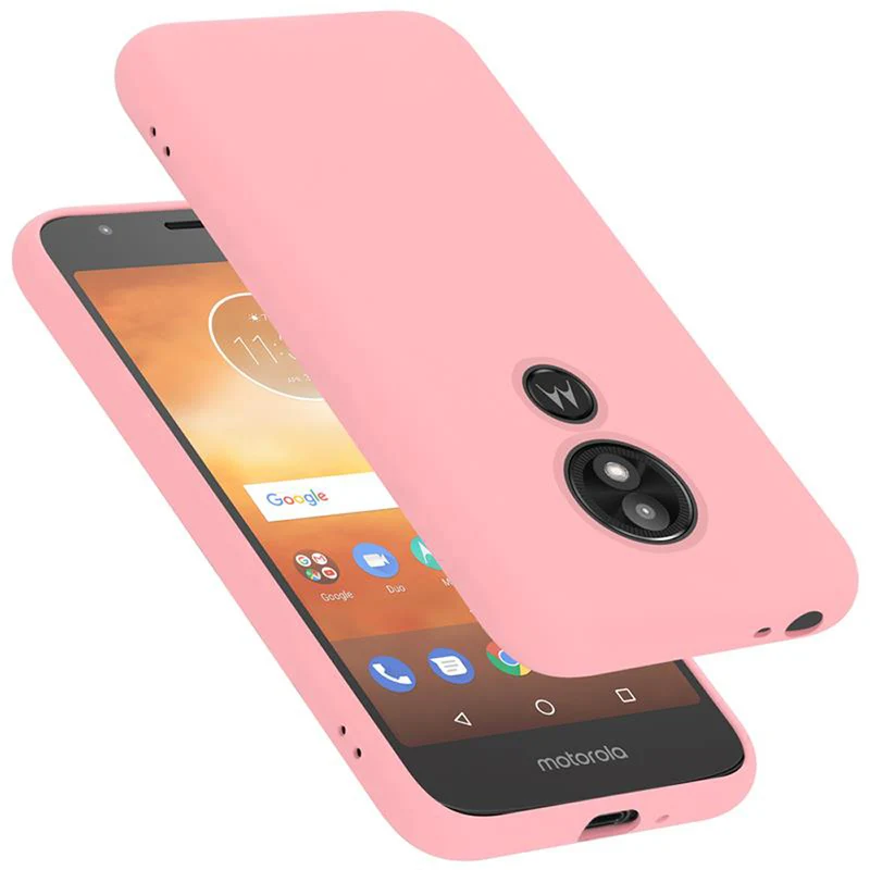 Cadorabo Hülle kompatibel mit Motorola MOTO E5 PLAY GO Schutzhülle aus flexiblem TPU Silikon