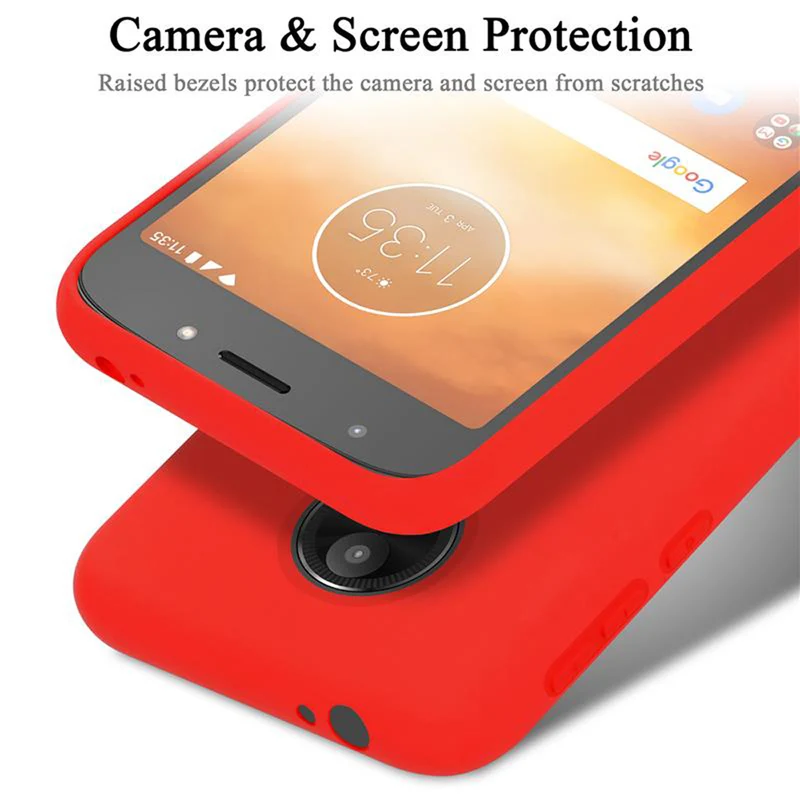 Cadorabo Hülle kompatibel mit Motorola MOTO E5 PLAY GO Schutzhülle aus flexiblem TPU Silikon
