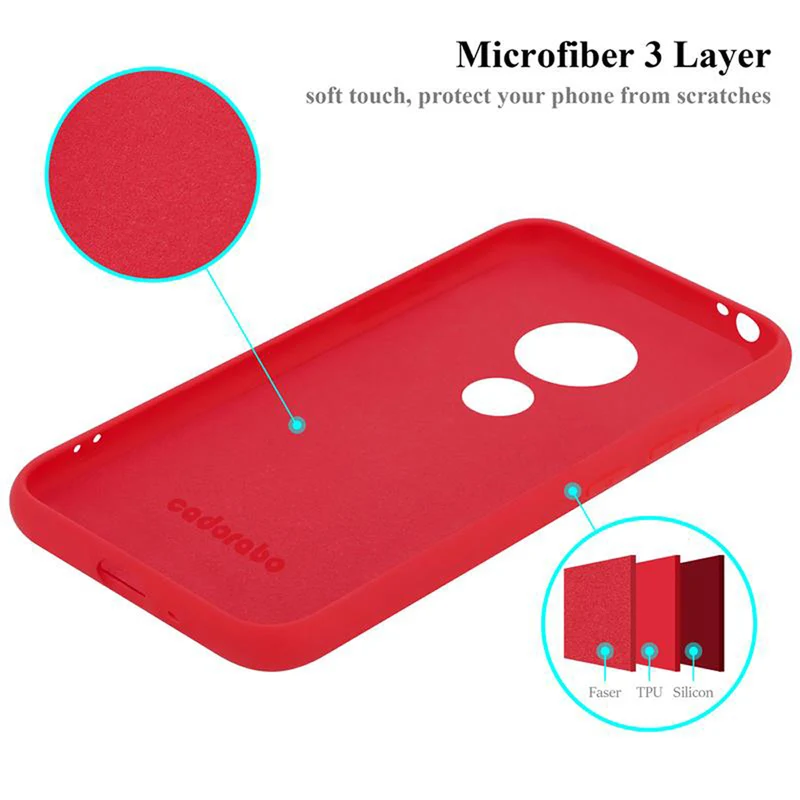 Cadorabo Hülle kompatibel mit Motorola MOTO E5 PLAY GO Schutzhülle aus flexiblem TPU Silikon