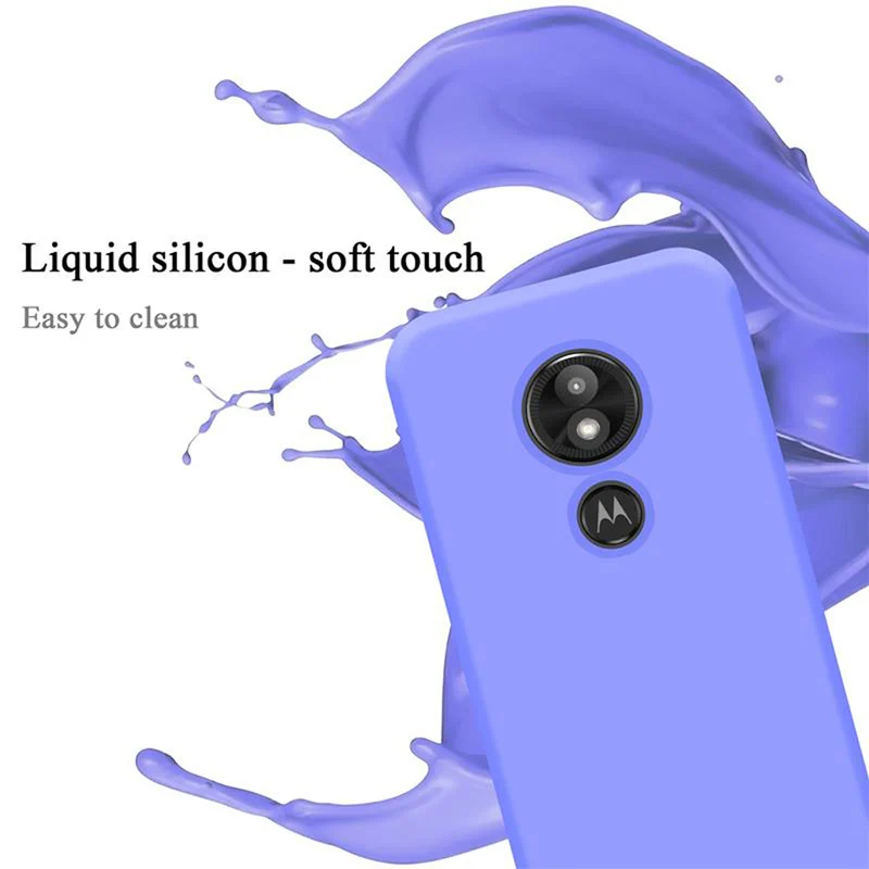Cadorabo Hülle kompatibel mit Motorola MOTO E5 PLAY GO Schutzhülle aus flexiblem TPU Silikon