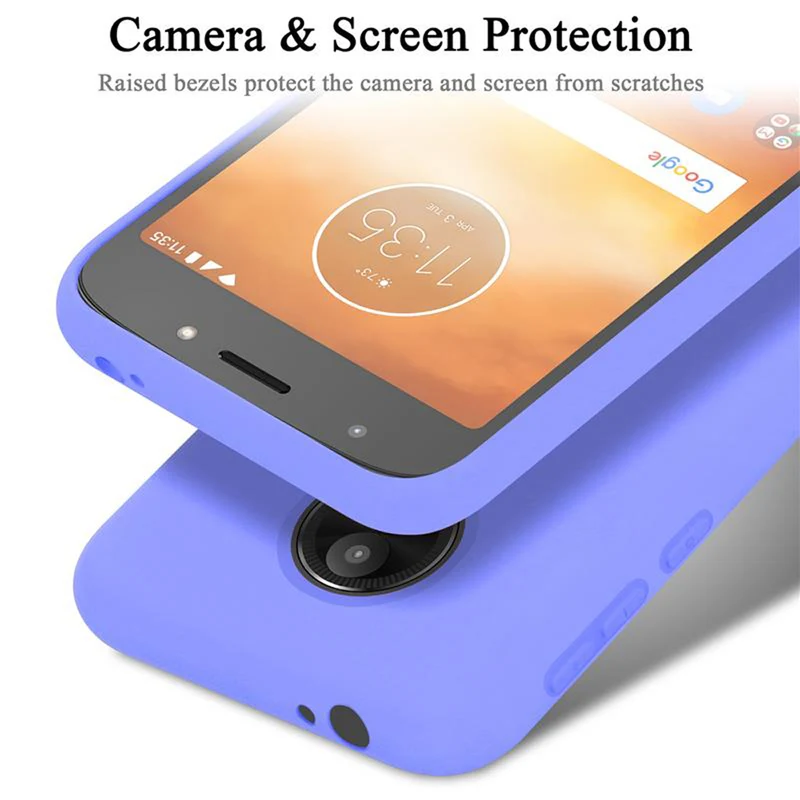 Cadorabo Hülle kompatibel mit Motorola MOTO E5 PLAY GO Schutzhülle aus flexiblem TPU Silikon