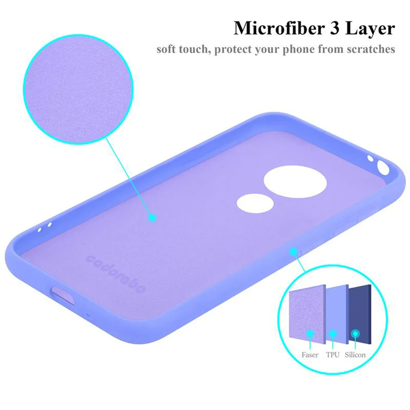 Cadorabo Hülle kompatibel mit Motorola MOTO E5 PLAY GO Schutzhülle aus flexiblem TPU Silikon