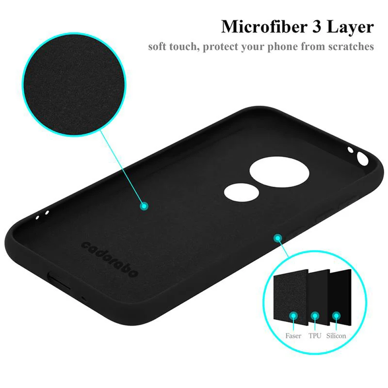 Cadorabo Hülle kompatibel mit Motorola MOTO E5 PLAY GO Schutzhülle aus flexiblem TPU Silikon
