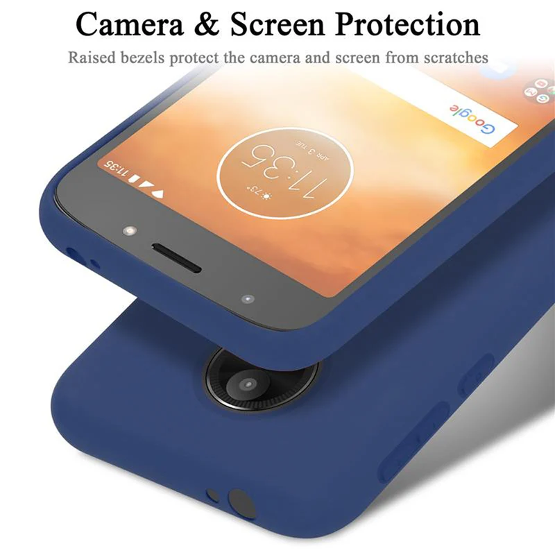 Cadorabo Hülle kompatibel mit Motorola MOTO E5 PLAY GO Schutzhülle aus flexiblem TPU Silikon