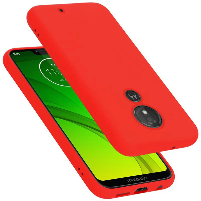 Cadorabo Hülle kompatibel mit Motorola MOTO G7 / G7 PLUS Schutzhülle aus flexiblem TPU Silikon