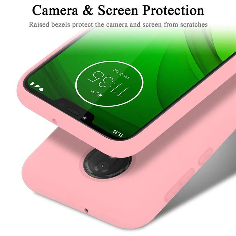 Cadorabo Hülle kompatibel mit Motorola MOTO G7 / G7 PLUS Schutzhülle aus flexiblem TPU Silikon