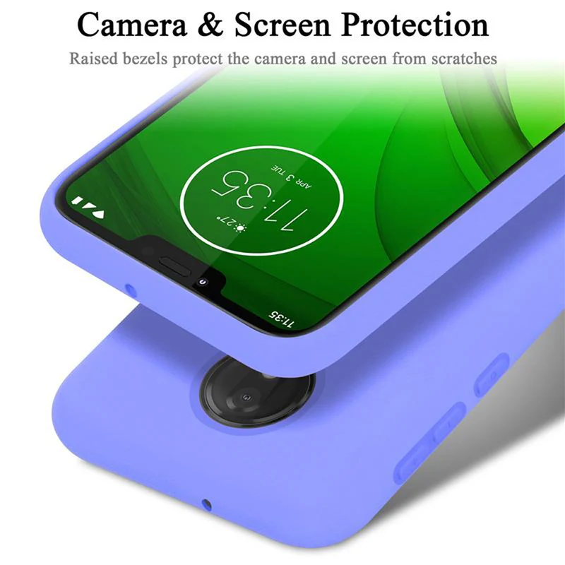 Cadorabo Hülle kompatibel mit Motorola MOTO G7 / G7 PLUS Schutzhülle aus flexiblem TPU Silikon