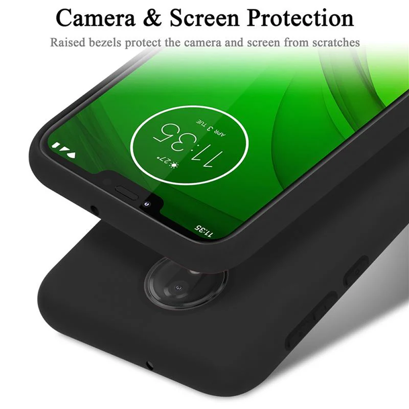 Cadorabo Hülle kompatibel mit Motorola MOTO G7 / G7 PLUS Schutzhülle aus flexiblem TPU Silikon