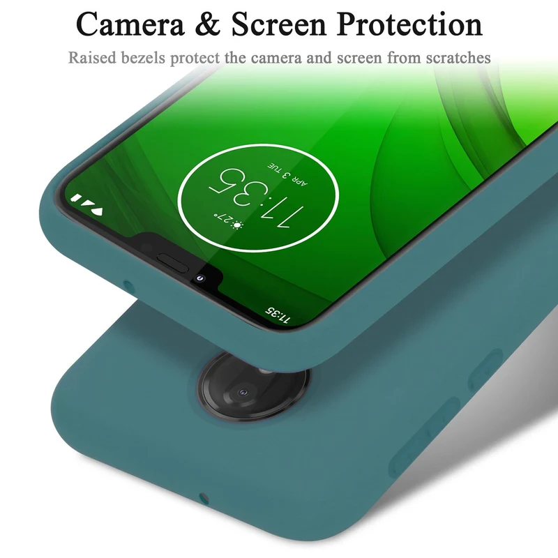 Cadorabo Hülle kompatibel mit Motorola MOTO G7 / G7 PLUS Schutzhülle aus flexiblem TPU Silikon