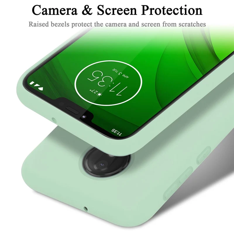 Cadorabo Hülle kompatibel mit Motorola MOTO G7 / G7 PLUS Schutzhülle aus flexiblem TPU Silikon