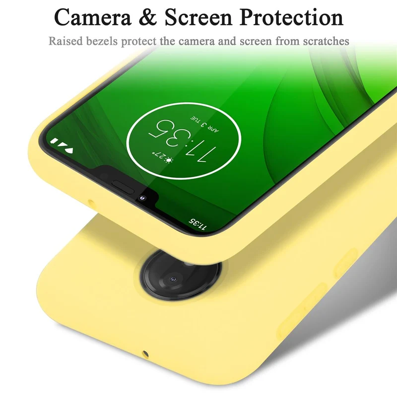 Cadorabo Hülle kompatibel mit Motorola MOTO G7 / G7 PLUS Schutzhülle aus flexiblem TPU Silikon